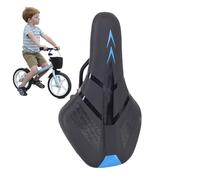 Cuscino per sedile in bicicletta, copertura della sella in bicicletta, copertina di sella in gel ergonomico non slittata cuscinetti ca. 24x14,5 cm con cotone in metallo e pp per biciclette per bambini