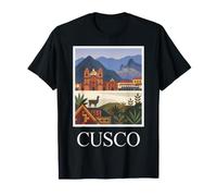 Cusco Pérou Vintage Rétro Voyage Destination Art T-Shirt