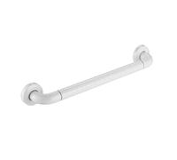 CUSENA Barre d'appui de Douche, Barre d'appui de Salle de Bains, Anti-Slip Handicap Barre d'appui de Barre d'appui de Douche Main Courante Senior Poignée de Barre de sécurité de Douche,Blanc,50cm