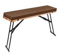 Cush Banc d'extérieur et d'intérieur en mousse haute résilience, antidérapante, résistante à la décoloration, lavable, bleu, 110 x 23 cm