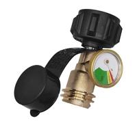 Cushangty Jauge de Réservoir de Propane - Jauge à Code Couleur pour Réservoir de Gaz - Détecteur de Fuite avec Manomètre pour Barbecue, Terrasse, Camping, Chauffage et Brûleur de Camping-car