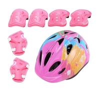 Cushangty Kit de Protection Complète pour - Équipement de Protection Skateboard Casque Coude Genou Poignet,Équipement De Sécurité Sportive Ajustable pour Vélo, Patinage, Trottinettes Et