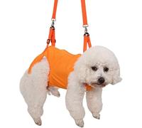 Cushangty Porte-Chien Sling - Sangle D'appui Réglable pour Pattes avec Boudin | Vêtement d'Assistance Respirant pour Promenades Extérieures des Chiens Âgés ou Souffrant d'Handicap et Activités