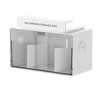 Cushangty Rangeur étroit de placard - Boîte Transparente Amovible Sans Percer - Rangement Compact Salle de Bain | pour baignoire, douche, chambre, dortoir, placard, sous évier, derrière la porte