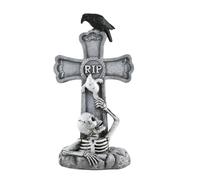 Cushangty Stèles d'halloween,Décorations d'halloween Tombes Extérieures | Pierres Tombales Épouvantables Miniatures Accessoires Extérieur Cimetière Sol Clôture Jardin Pelouse Fête