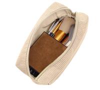 Cushangty Trousses Esthétiques,Pochette Stylo en Velours Côtelé Style Esthétique | Grande Organisatrice de Fournitures Scolaire et de Bureau pour École Université Enseignantes Femmes et Adolescentes