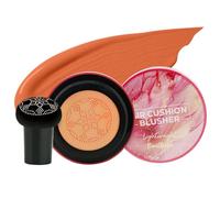 Cushion Blush, Face Blushes, Contour Cosmetics, Buildable Color Glowing Skin, Long-Lasting Highlighter for Holiday, Festive, Wedding, Night Occasions, Natural Flush