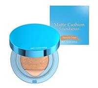 Cushion Foundation, Sweatproof Concealer Cushion, Lightweight Makeup Cream, Smooth Skin Correction, Long-Lasting Natural Finish, Ideal for Business Trips, Travel, School, Beach, Party Use