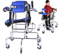 Cushion Walker Walking Aid Pour Enfants Atteints De Paralysie Cérébrale, Largeur De Hauteur Réglable Anti-inclinaison 6 Roues, Équipement De Réadaptation Auxiliaire En Réadaptation Aide Marche