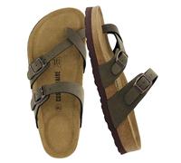 CUSHIONAIRE Sandale Luna Cork avec Semelle intérieure pour Femme avec + Confort, Marron Robuste 38 EU