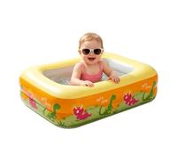 Cushioned Anti-Slip Pool Bottom: Designed with an ultra-soft inflatable bottom, this inflatable swimming pool offers a slip-resistant cushioned area that helps prevent slips and drowning for worry-fre