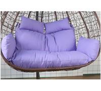 Cushs de rechange épais et imperméables pour chaise double place en osier balancelle hamac - Chaise de jardin d'extérieur Cush en violet