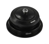 Cushteg Casque conique en alliage d'aluminium pour fourches de 28,6 mm et 39,8 mm, double système de roulement avec joints, pour tubes de tête coniques internes de 44 mm/55 mm, pour VTT et vélos de