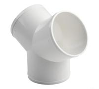 Cushteg Connecteur de conduit en ABS en forme de T/Y pour ventilation d'extracteur, séparateur de tube de 100 mm pour connexion de conduit d'air frais, étanche et scellé pour un usage domestique et