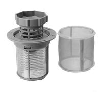 Cushteg Ensemble de filtres en maille de rechange pour lave-vaisselle Bosch modèles 427903 et 170740, filtre à tamis fin 3 en 1 avec finesse de 150 μm, polypropylène gris et acier inoxydable