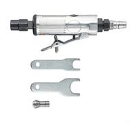 Cushteg Kit de meuleuse pneumatique professionnelle avec pince de serrage de 3 mm, vitesse libre de 20 000 à 23 000 tr/min, pour polissage, meulage et gravure de moules métalliques