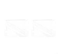 Cushteg Lot de 2 housses de chaise de salon carrées transparentes pour la plupart des chaises standard, 50,8 x 38,1 x 11,4 cm, matériau en vinyle pour un nettoyage facile et une résistance à la