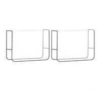 Cushteg Lot de 2 housses de chaise de salon carrées transparentes pour la plupart des chaises standard, 50,8 x 38,1 x 11,4 cm, matériau en vinyle pour un nettoyage facile et une résistance à la
