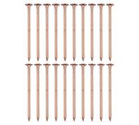 Cushteg Lot de 20 à 50 pointes de retrait de souches d'arbre en cuivre massif de 65 mm/75 mm, matériel de jardinage non dérangeant (C)