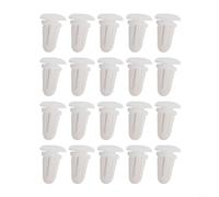 Cushteg Lot de 20 clips de fixation de seuil de porte - Rivet fixe pour E30, E36, E38, E39 (325xi, 525i, 750i), plastique, blanc, compatible avec tige de 8 mm et trou de 14 mm, pièce OEM 51471840961