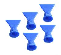 Cushteg Lot de 5 buses de calfeutrage en silicone en forme de vague - Pointe plate de rechange pour outils de calfeutrage de type cartouche, pour bouteilles en plastique de 14,5 mm et 19,5 mm