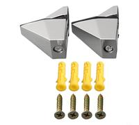 Cushteg Support de serrage réglable en alliage de zinc pour étagères de 3 à 15 mm d'épaisseur, présentoir de salle de bain, bibliothèque, plaque de support de rangement