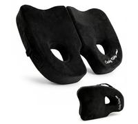 Cushy Tushy Piriformis Coussin de siège pliable de qualité supérieure - Coussin de soulagement de la douleur et de la douleur sciatique - pour la maison et le bureau, parfait pour les voyages ou la