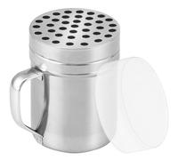 CUSINIUM Shaker à fromage parmesan en métal de 170 g avec grands trous - avec poignée - distributeurs de flocons de chili - Shaker à pizza | Style : grossier