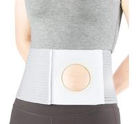 CUSMA Ceinture De Hernie De Stomie - Ceinture De Soutien De Stomie avec Ouverture De Stomie - Ceinture De Soins De Stomie Réglable pour Sac De Colostomie pour Prévenir La Hernie Parastomiale,L