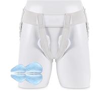 CUSMA Ceinture De Hernie Inguinale pour Hommes, Hernie Inguinale Ou Sportive, Coussinets De Pression Amovibles, Ruptures Inguinales Réductibles Simples/Doubles,S