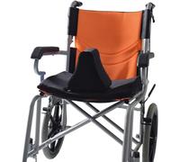 CUSMA Coussin Cale À Pommeau avec Sangle De Sécurité, Coussin pour Fauteuil Roulant pour Personnes Âgées avec Fond Convexe, Pommeau À Profil Bas pour Un Transfert Facile du Patient,Noir