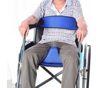 CUSMA Coussin De Siège Compensé avec Ceinture De Sécurité pour Fauteuil Roulant, Coussin De Siège Accessoire pour Fauteuil Roulant, Soulagement De La Douleur Au Coccyx Et À La Sciatique