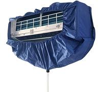 CUSMA Couvercle De Nettoyage De Climatiseur, Couvercle Anti-Poussière en PVC Étanche avec Corde Élastique Et Tuyau d'eau pour Climatisation 2P, Moins De 1M,Bleu