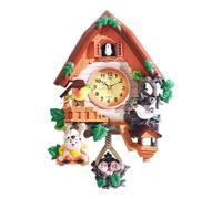 CUSMA Horloge Murale Coucou, Réveils Quotidiens pour La Maison, Réveil Coucou pour Salon, Décoration De Chambre d'enfant,Marron