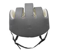CUSMA Protection De La Tête Anti-Chute pour Les Personnes Âgées, Capuchon De Protection Réglable Protection De La Tête Casque De Sécurité en Éponge Respirante,Gris