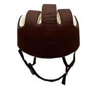 CUSMA Protection De La Tête Anti-Chute pour Les Personnes Âgées, Capuchon De Protection Réglable Protection De La Tête Casque De Sécurité en Éponge Respirante,café