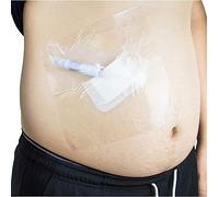 CUSMA Sac De Bain en Film Imperméable Abdominal, Bouclier De Douche Jetable Imperméable Péritonéal, Barrière d'eau De Cathéter pour Les Patients en Dialyse Péritonéale - 50Pcs