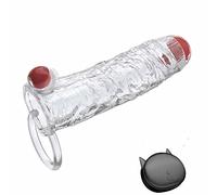 -CUSON Jôūéts Šéẋūéls Ġõđẹ Jouet Masculin Manchon de Pénis, Vîbrante Manchon de Pénis Extension de Filetage Cock Manches Dick Sock Préservatifs Réutilisables Pour Hommes