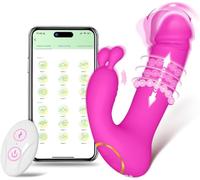 CUSON Vibromasseurs Couples APP Remote Control - Portable Invisible C l e V o a e rs F m n n à Distance Puissant,S ýs pl ir c le HU-6