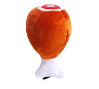 CUSROS Chiot Chien Cuisse De Poulet en Peluche Squeak À Mâcher Jouet Interactif Jouets pour Animaux De Compagnie Cadeau Marron Taille Unique