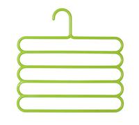 CUSROS Cintres à vêtements - Crochets de cintres - Clips de rangement antidérapants - Gain de place - 5 couches - Pour femme - Vert - Taille unique