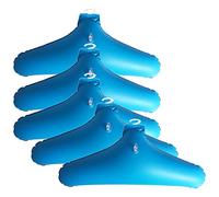 CUSROS Lot de 5 cintres à vêtements en PVC - Pliable - Antidérapant - Portable - Bleu - Taille unique