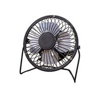 CUSROS Mini Ventilateur, Ventilateur De Bureau Alimenté par USB en Métal Réutilisable Muet Petit Appareil De Ventilateur pour Les Voyages en Plein Air à La Maison De Bureau Noir Taille Unique