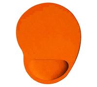 CUSROS Tapis De Souris De Bureau à Domicile, Antidérapant De Couleur Unie Avec Support De Poignet - Orange, Taille Unique