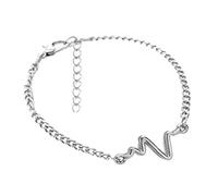 CUSROS Unique Son Onde Bracelet Chaîne Bracelet Bracelet Femmes Couple Femmes Filles Bijoux Cadeau argent Taille unique