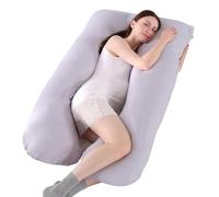 Cussin de Grossesse pour Dormir - Coussin d'Allaitement en Forme de U, Coussin Maternité et Coussin Grossesse Oreiller avec Housse en Coton Amovibl, Soutien pour Le Dos, Les Hanches, Les Jambes