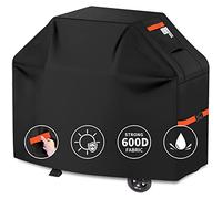CUSSIOU Housse de barbecue 600D très résistante et imperméable pour barbecue à gaz Weber, Brinkmann, Char Broil (150 x 61 x 116,8 cm (L x l x H), noir)