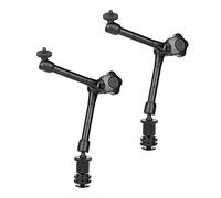 Cusstally 2X Bras Magique Bras Articulé de 11 Pouces Friction Magique avec Fixation pour Chaud et Vis de Trépied 1/4 Pouce