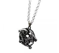 Cusstally Colliers Steampunk Personnalisés Pendentif Chaîne Ras du Cou, Collier Predator Collier Aliens Pendentif Colliers De Mode Accessoires D'amitié for Femmes Hommes Bijoux Bijoux Cadeau