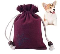 Custa de mémorial pour animaux comprenant : fermeture du câble, forme compacte de mémoire | sac de cendres pour chien, chat, sac de rangement de mémoire, sac de cendres de Sou